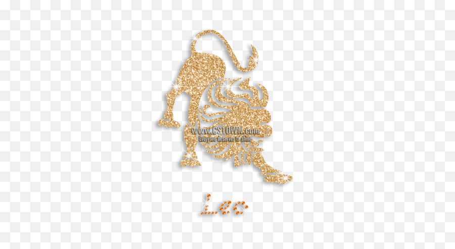 Gold Bling Leo Symbol Iron - Emblem Emoji,Leo Symbol Emoji