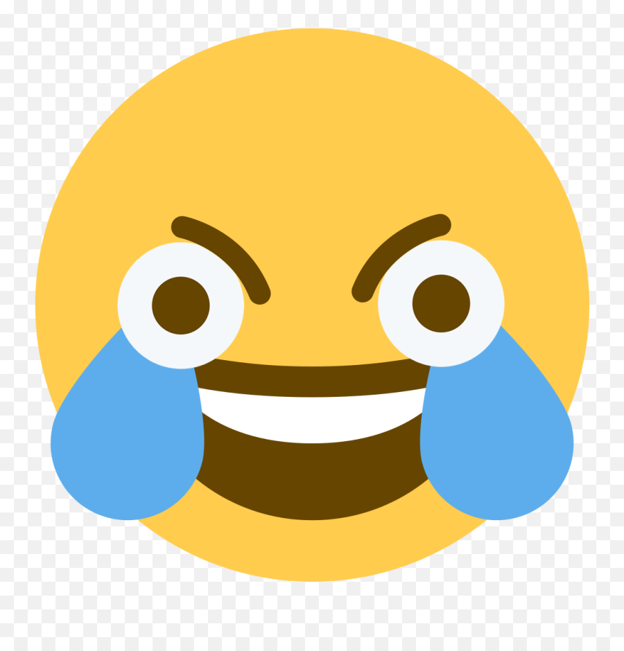 Discord Emote - Open Eye Crying Laughing Emoji,Laughing Emoji