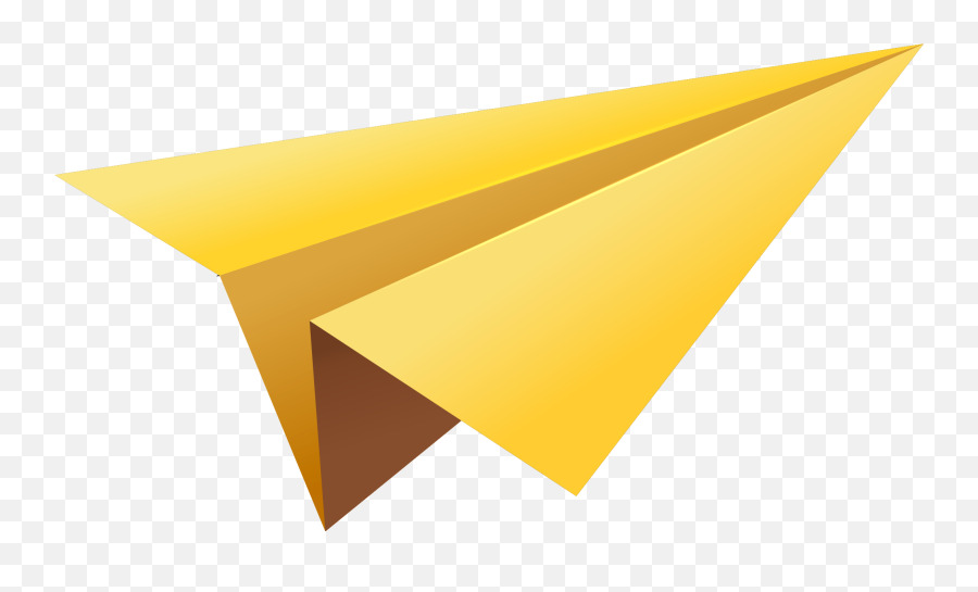 Paper Plane Png - Yellow Paper Plane Png Emoji,Plane And Paper Emoji
