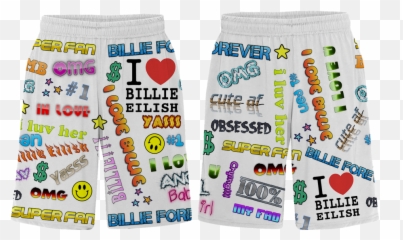 Billie Eilishs Freaky City Clothing - Trunks Emoji,Shorts Emoji