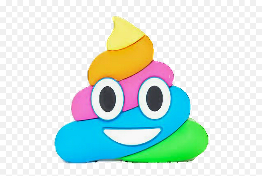 Rainbow Poop Emoji Png Picture - Rainbow Poop Emoji Png,Rainbow Emoticons