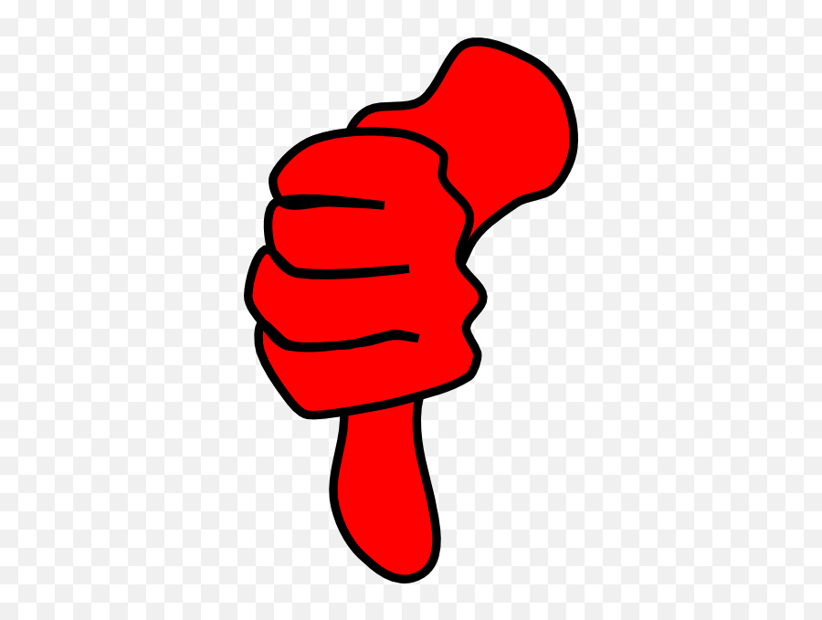 Ftdc48 - Thumbs Down Red Clipart Emoji,Thumbs Down Emoji Transparent