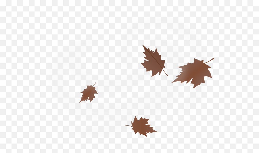 Brown Fall Leaves Vector Drawing - Maple Leaf Blowing In Wind Emoji,Fallen Leaf Emoji