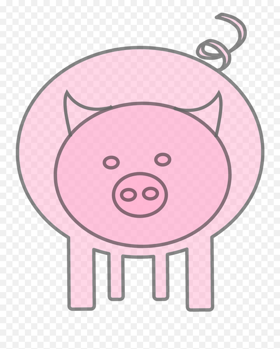 Pig Animal Swine Piggy Piglet - Smiley Face Emoji,Girl Pig Emoji