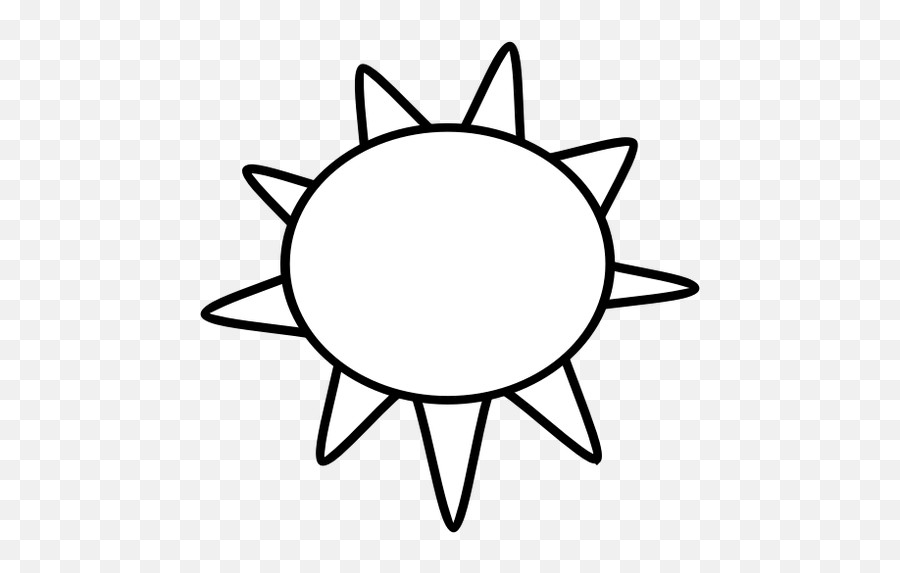 White Symbol For Sunny Sky Vector Image - Sun And Clouds Clipart Black And White Emoji,Flag Chicken Emoji