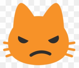 Pouting Face Emoji For Facebook Email Sms - Cat Png