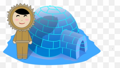 Inuit Girl And Igloo - Types Of Houses Igloo Emoji,House Emoji