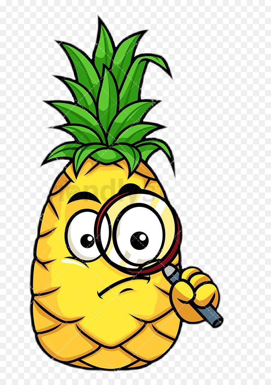 Pineapple Yellow Picsart - Cartoon Character Holding Envelope Emoji,Pineapple Emoticon