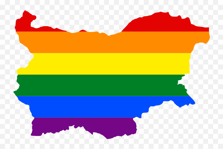 Lgbt Flag Map Of Bulgaria - Bulgaria Map Modern Emoji,Lgbt Flag Emoji