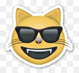 Coolcat Emoji Freetoedit - Transparent Cat Png
