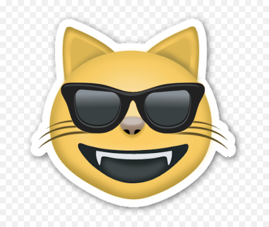 Coolcat Emoji Freetoedit - Transparent Cat Emoji Png,Cool Cat Emoji