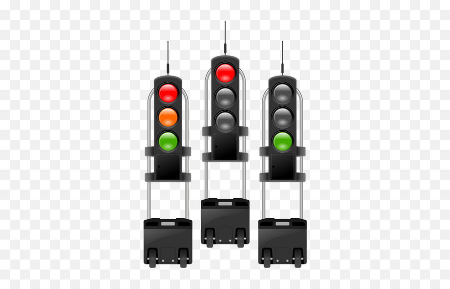 Mobile Traffic Lights - Roadworks Traffic Lights Emoji,Traffic Light Caution Sign Emoji