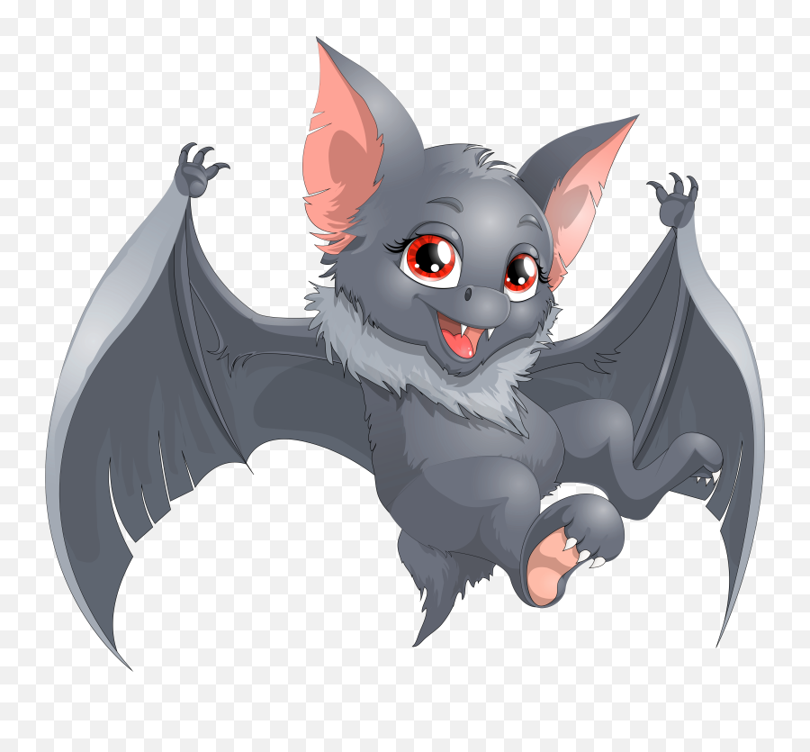 Download Bat Halloween Cartoon Transparent Hd Image Free Png - Bat Cartoon Clipart Emoji,Bat Emoticon