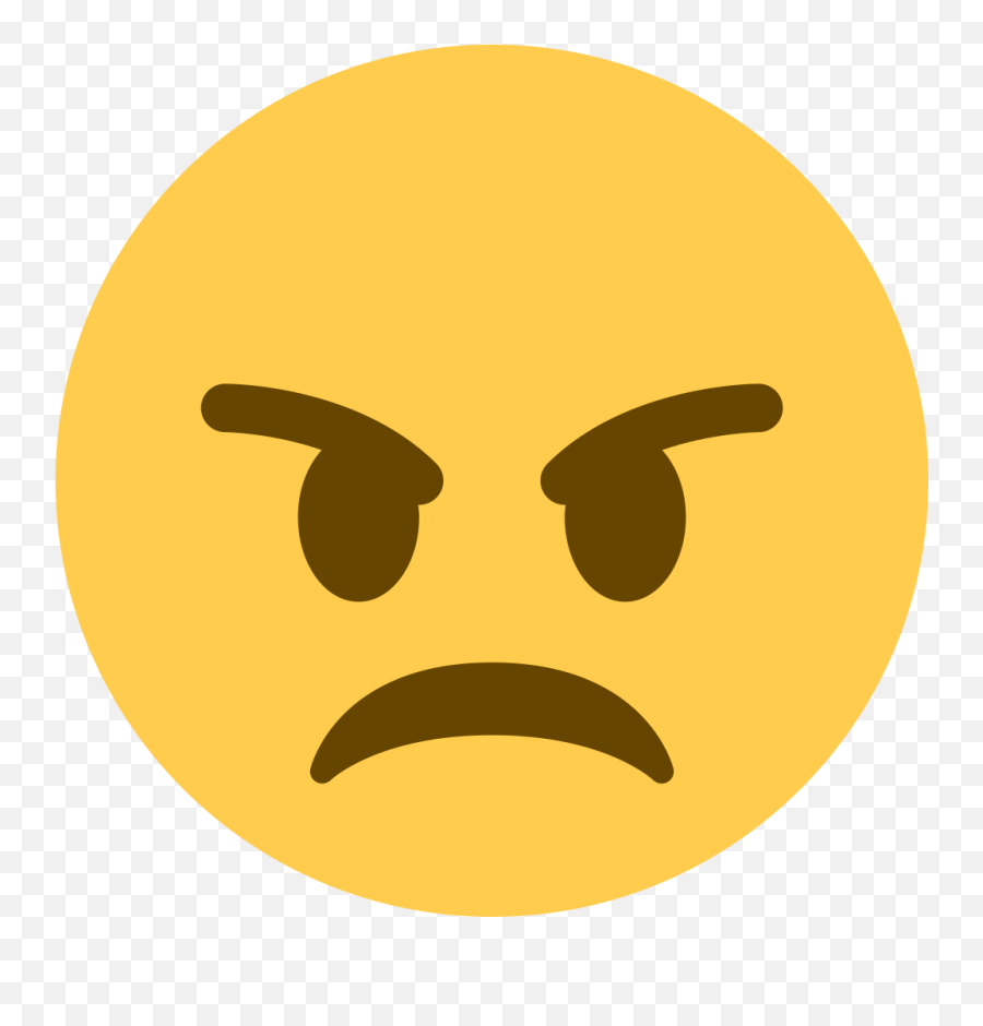 Twemoji12 1f620 - Angry Face Twitter Emoji,Memo Emoji