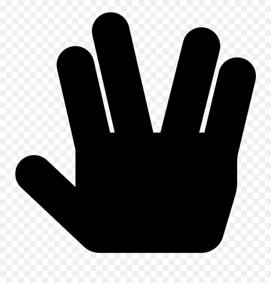 Font Awesome 5 Solid Hand - Spock Hand Svg Emoji,Spock Hand Emoji