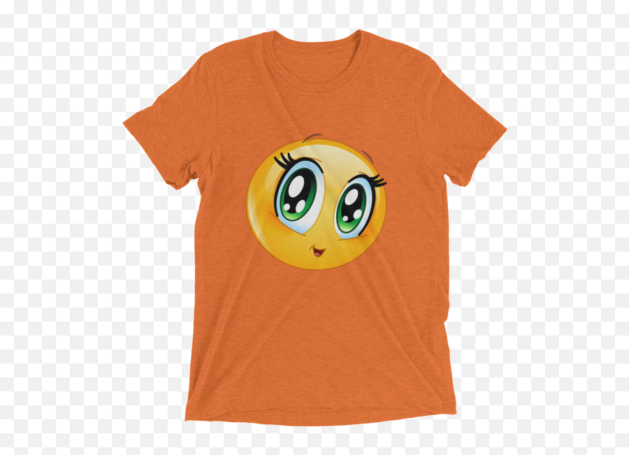 Cute Manga Girl Emoji T Shirt - Maddog Md 80 Shirt,Yellow Emoji Shirt