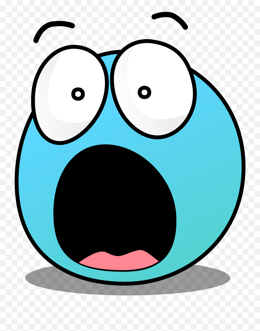 Free Scared Face Transparent Download Free Clip Art Free - Frightened Clipart Emoji,Scared Emoji Transparent