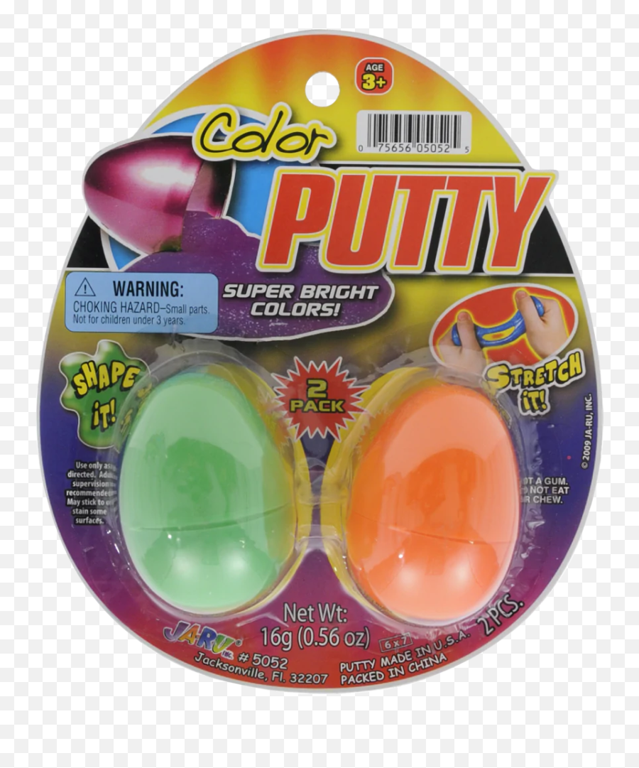 City Market - Jaru Color Play Putty 2 Pk Egg Shaker Emoji,Pokeball Emoji