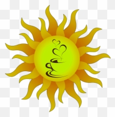 sun coffee wakeup Sticker by Olivia - Sun Cartoon Transparent Background Emoji