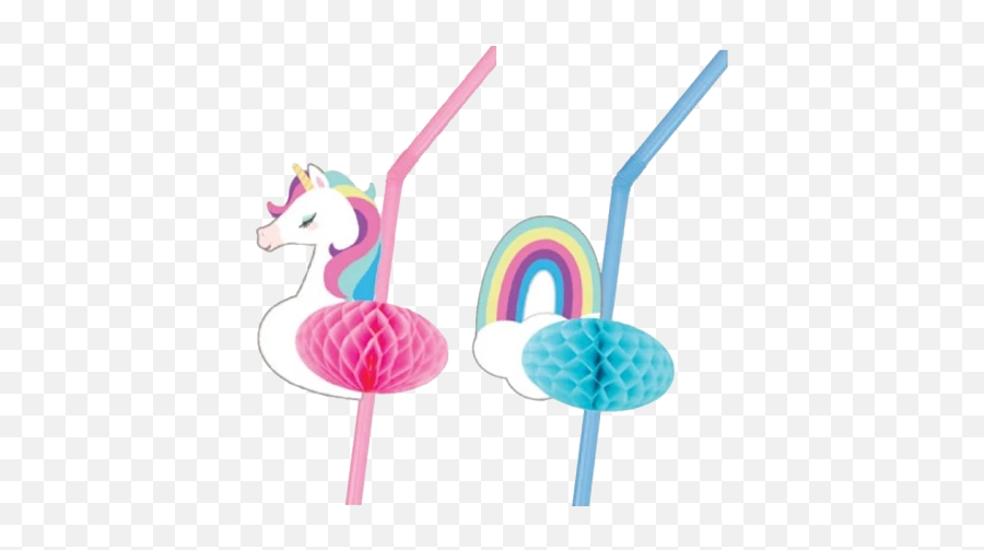 Unicorn Party Straws - Unicorn Emoji,Straw Emoji
