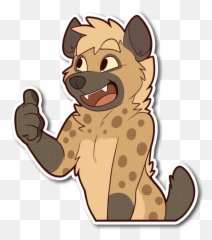 Spotted Hyenau201d Stickers Set For Telegram - Animal Figure Emoji,Hyena Emoji