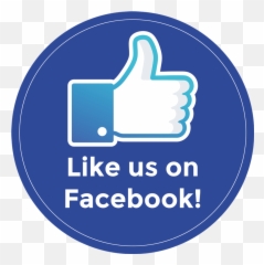 Like us on facebook circle Shop Window decal - Facebook Emoji