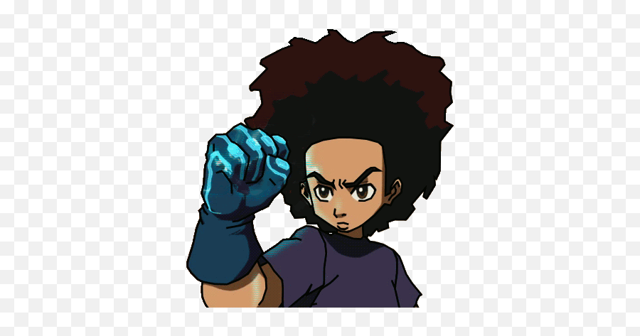 Top Black Power Fist Stickers For - Huey Black Power Fist Emoji,Black Power Fist Emoji