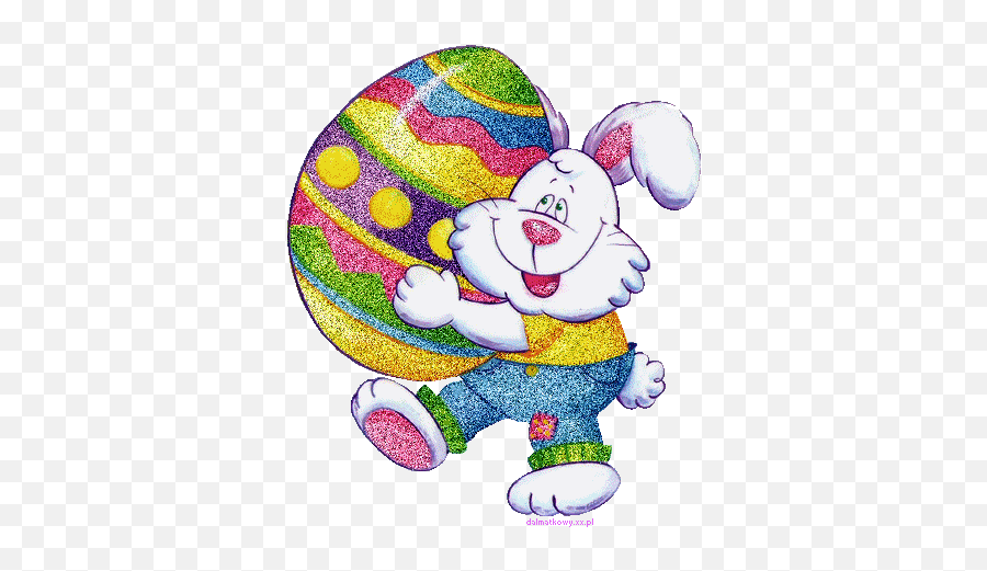Obrazki I Gify - Easter Egg Gif Emoji,Easter Bunny Emoticon