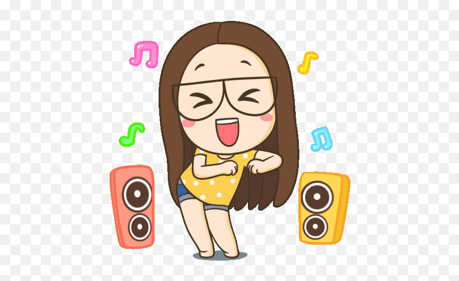 Cute Love Gif - Gambar Kartun Senam Lucu Emoji,Happy Dancing Emoji