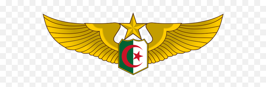 Algerian Air Force Wings - Algerian Air Force Emoji,Algeria Flag Emoji