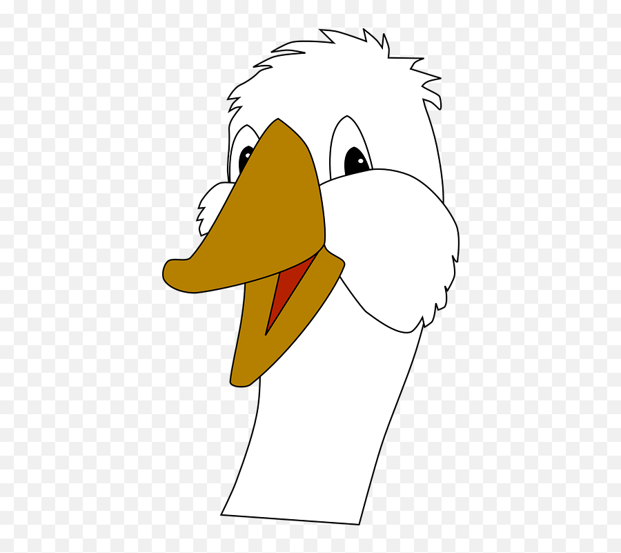 Free Goose Bird Illustrations - Goose Face Clipart Emoji,Swimming Emoticon