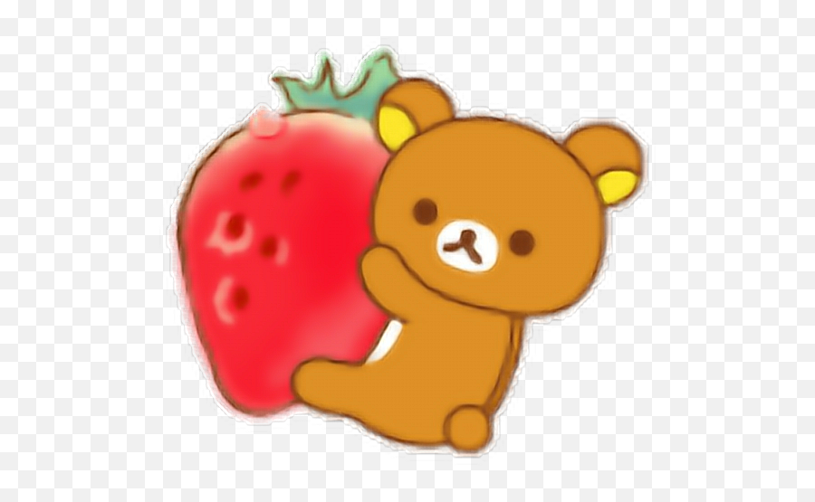 Rillakkuma Japanese Japan Character - Strawberry Rillakuma Emoji,Bear Japanese Emoji