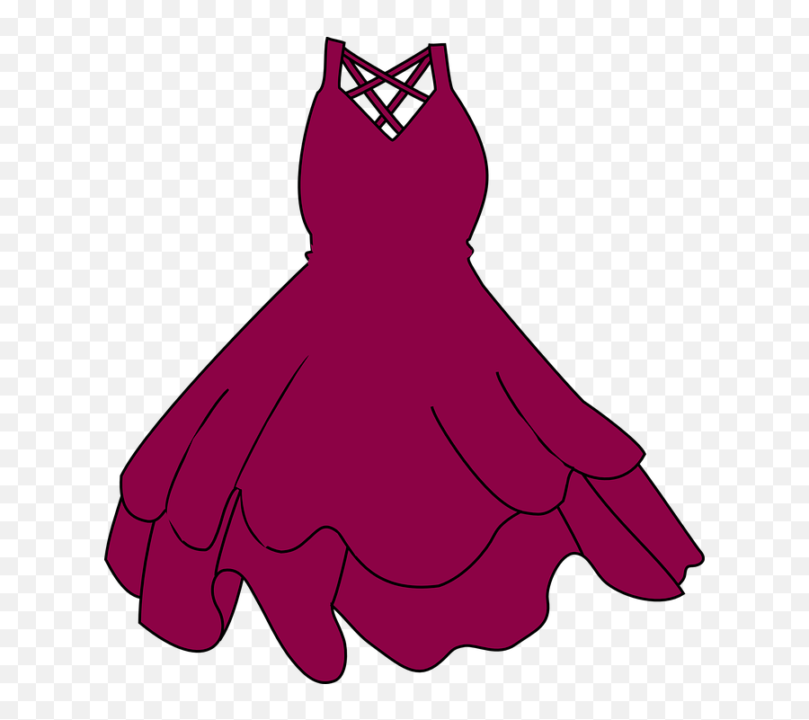 Dress Gown Frock - Black Dress Clip Art Emoji,Dancing Emoji Gif