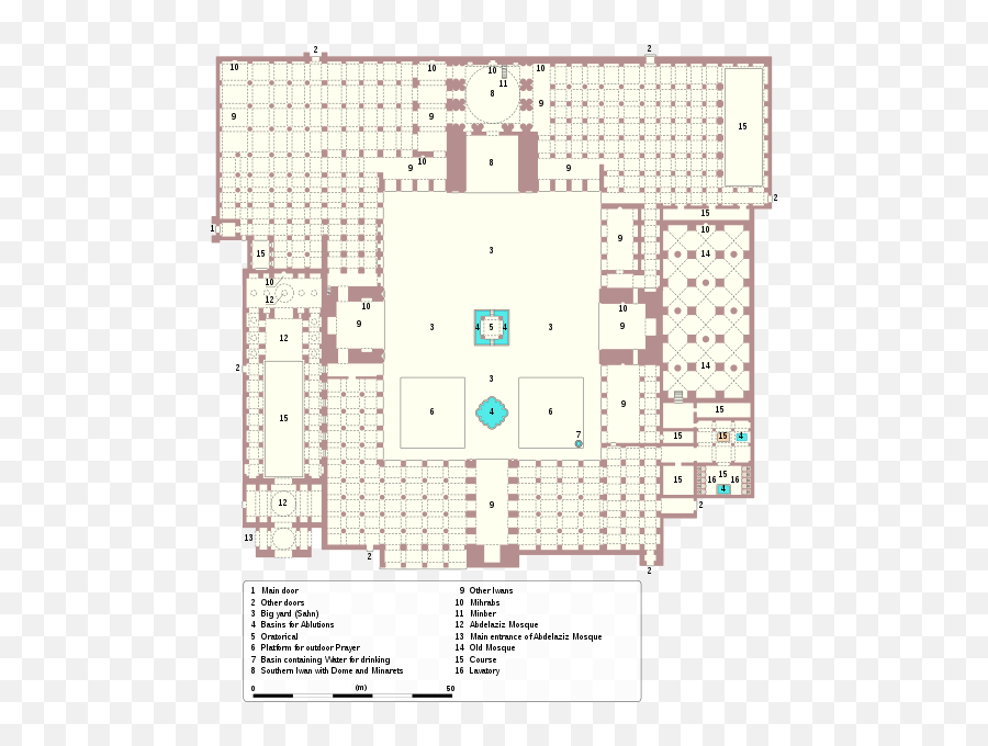 Plan Of The Jama Mosque Based - Big Mosque Plan Emoji,How To Put Emojis On Youtube