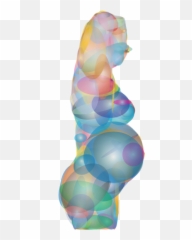 Pregnant Woman Profile Geometric - Illustration Emoji