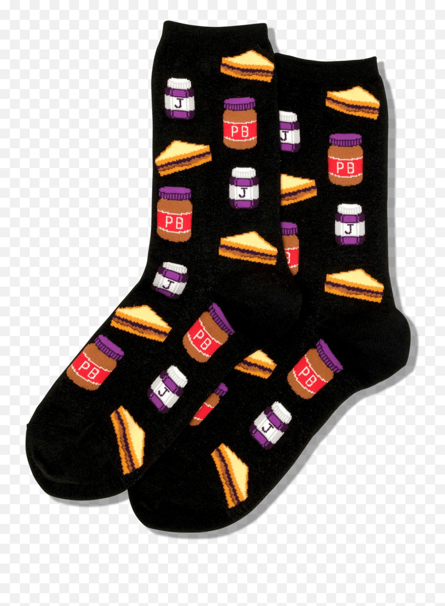 Womenu0027s Peanut Butter And Jelly Socks U2013 Hotsox - Sock Emoji,Hippo Emoji