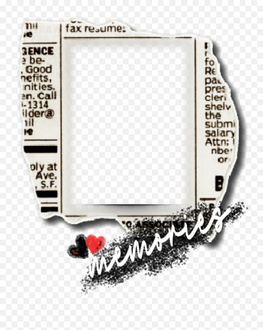 Frame Newspaper Memories - Sticker By Arney Television Set Emoji,Fax Emoji