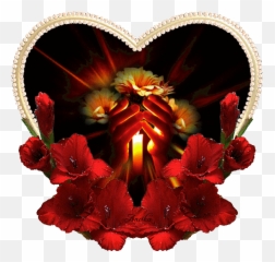 Heart Coeur Flowers Fleurs Image Gif Anim Love Valentine - Obrazki Na Dobranoc Ruchome Emoji
