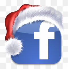 Facebook Logo With Santa Hat icon PNG ICO or ICNS Free - Emoji
