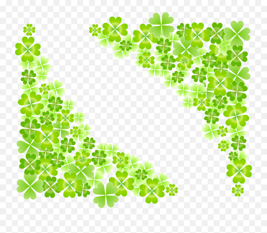 Four Leaf Background Transprent Clipart - Four Leaf Clover Background Hd Emoji,Four Leaf Clover Emoji