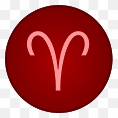 Zodiac Astrology Symbol Horoscope - Aries Clipart Simbolo Do Signo De Emoji