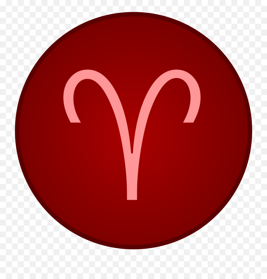 Zodiac Astrology Symbol Horoscope - Aries Symbol Clipart Simbolo Do Signo De Aries Emoji,Aries Emoji
