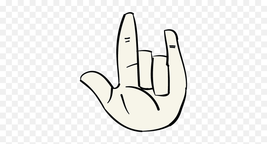 Hand Drawing Icon Of The I Love You Sign - Drawing Clipart Scuba Diving Gestures Emoji,I Love You In Sign Language Emoji