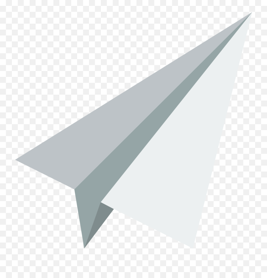 Paper Plane Icon - White Paper Plane Vector Emoji,Plane Emoji Png