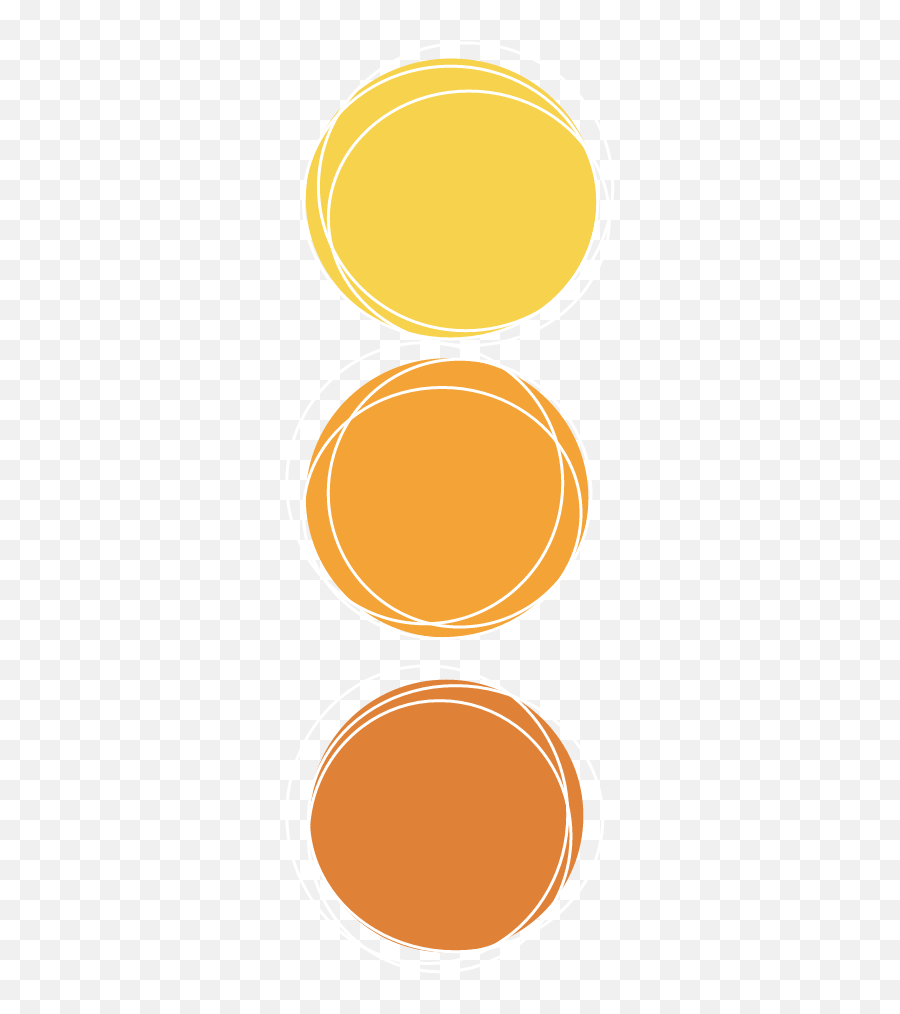 Yellow Orange Circle Pallete Sticker - Dot Emoji,Orange Circle Emoji
