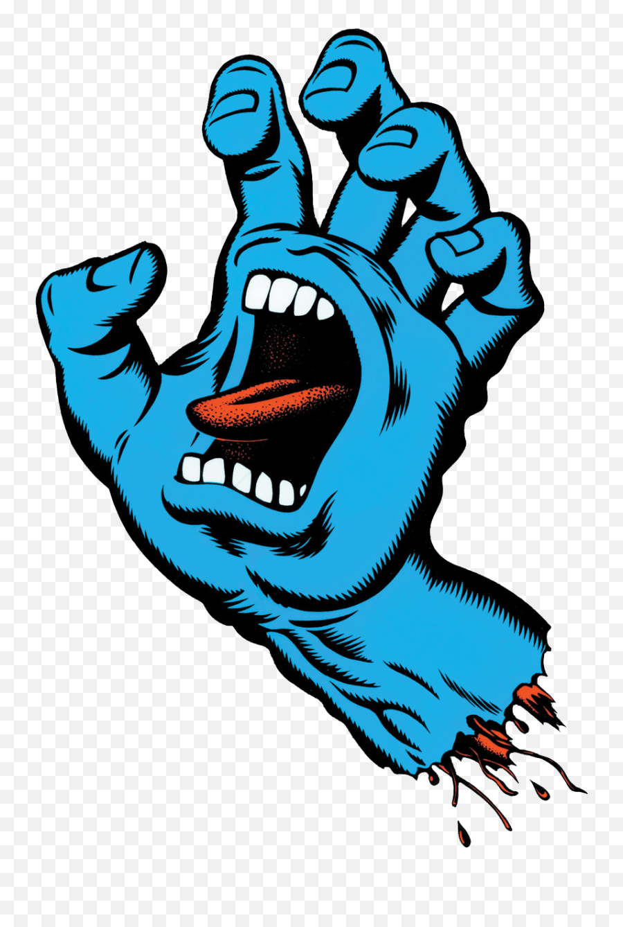 Santa Cruz Screaming Hand Logo Clipart - Screaming Hand Santa Cruz Logo Emoji,The Shocker Emoji