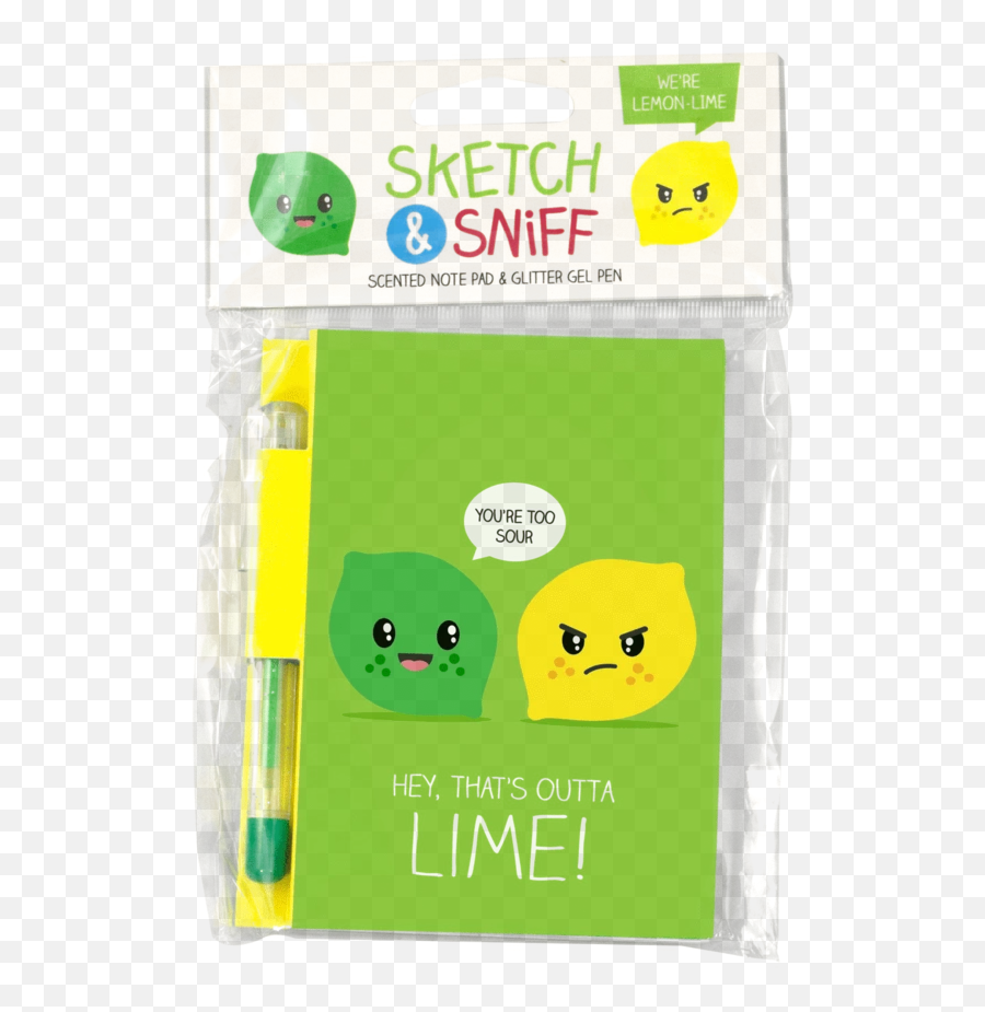 Sketch Sniff Note Pad - Smiley Emoji,Glitter Emoticon