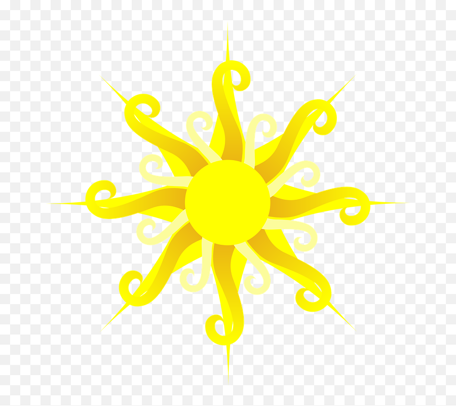 Sun Shining Yellow - Christmas Church Vector Emoji,Sun Fire Emoji