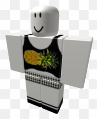 Tank Top With Black White Shorts - Billie Eilish Roblox Outfit Emoji,Pineapple Emoticon