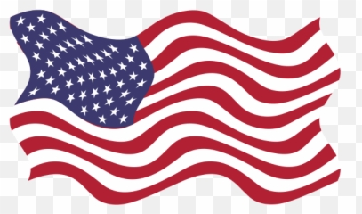 American Flag In Wind - Of And Chinese Emoji